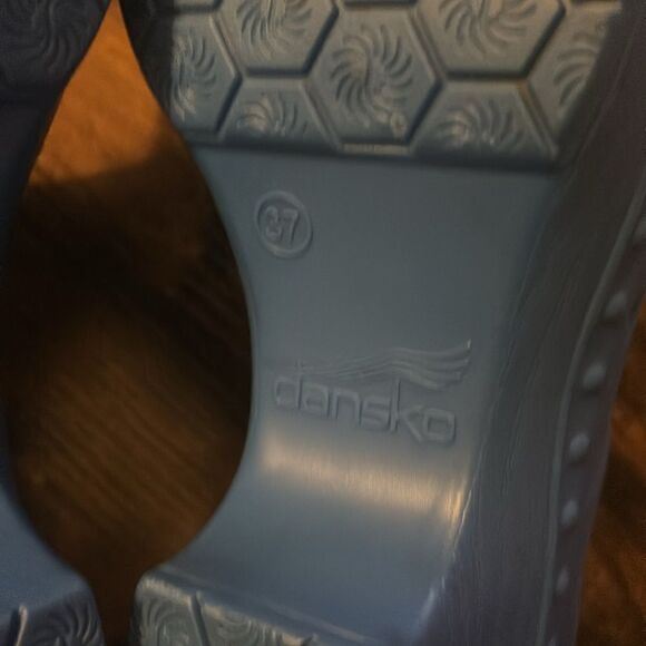 Rare-Dansko Pippa Blue Molded Slide Sandals Size 37 - Picture 6 of 6